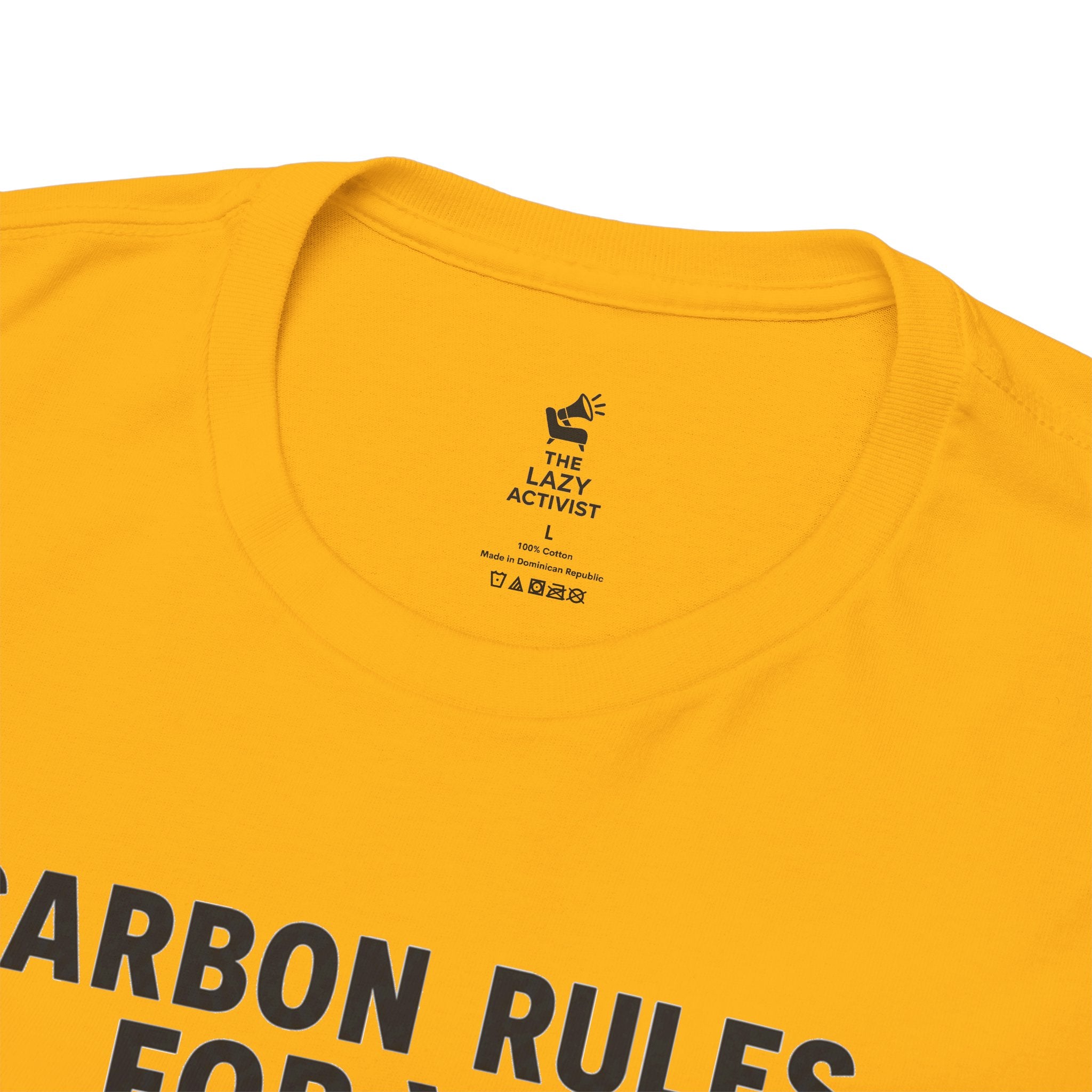 "Carbon Rules For You, Frequent Flyer For Me" Funny Pilot/Travel Shirt -- Gildan 5000