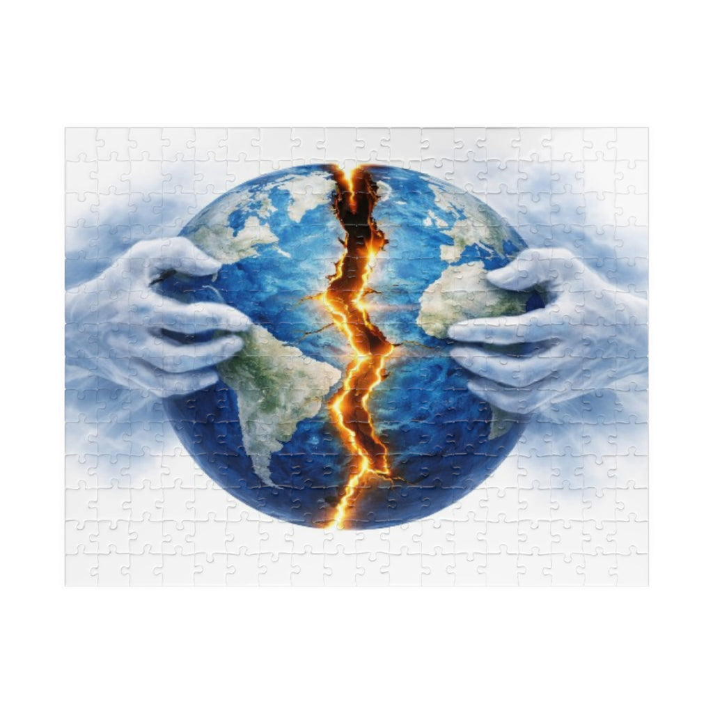 Earthquake Globe Puzzle — Cracked World Jigsaw (110–1014 pcs)