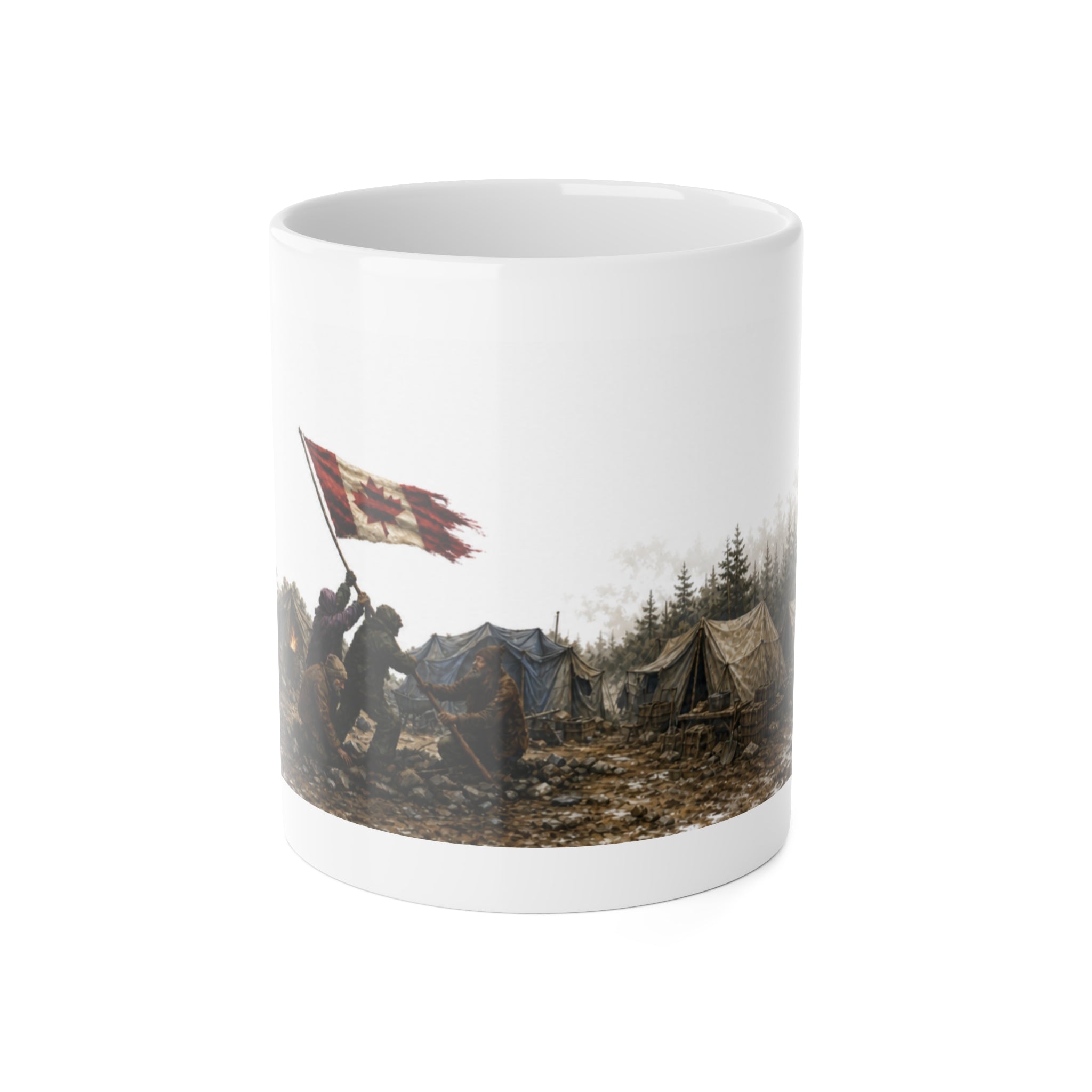 Raising the Flag_ True Patriots_ Coffee Cup