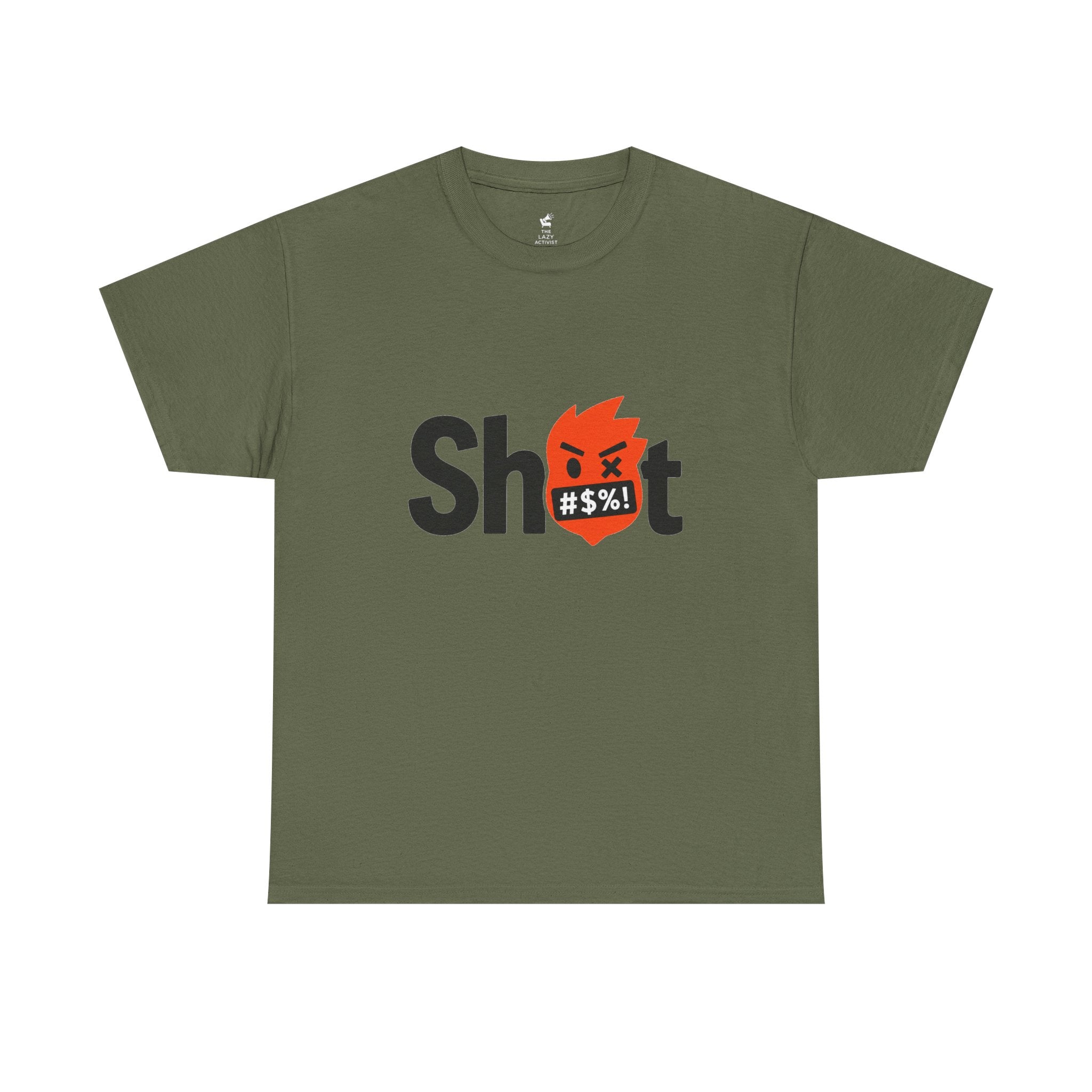 "Sh*t" Flame Mask Logo Shirt -- Gildan 5000