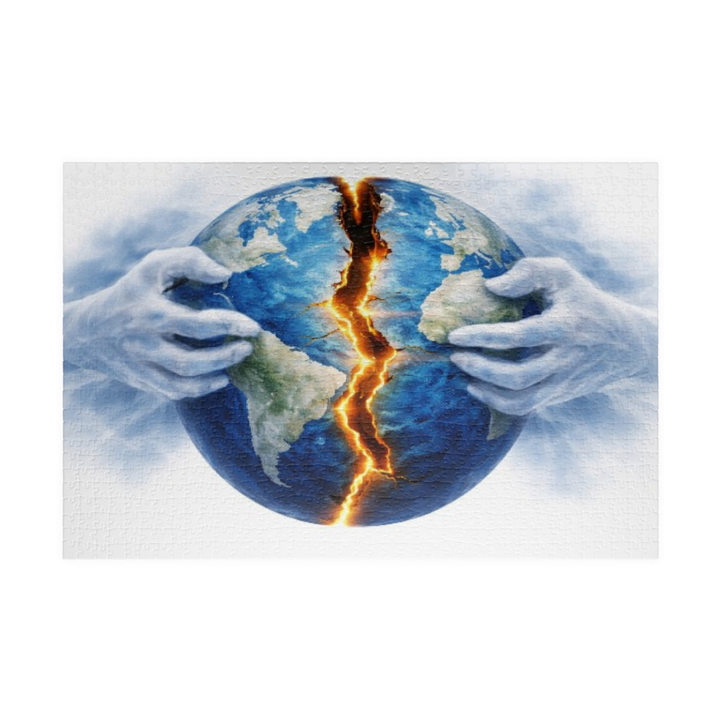 Earthquake Globe Puzzle — Cracked World Jigsaw (110–1014 pcs)
