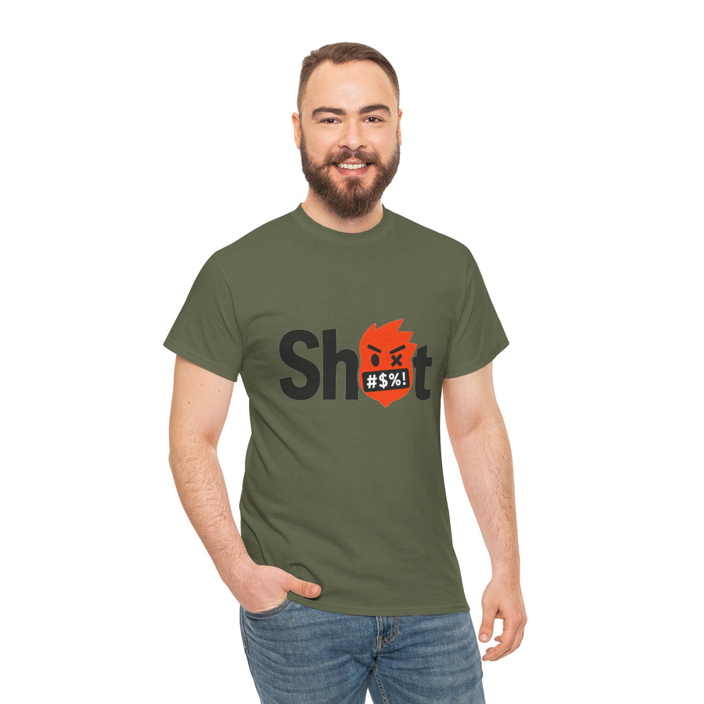 "Sh*t" Flame Mask Logo Shirt -- Gildan 5000