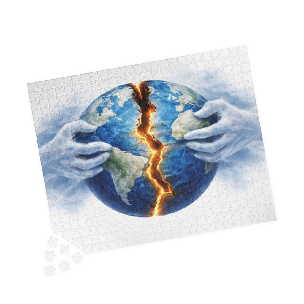Earthquake Globe Puzzle — Cracked World Jigsaw (110–1014 pcs)