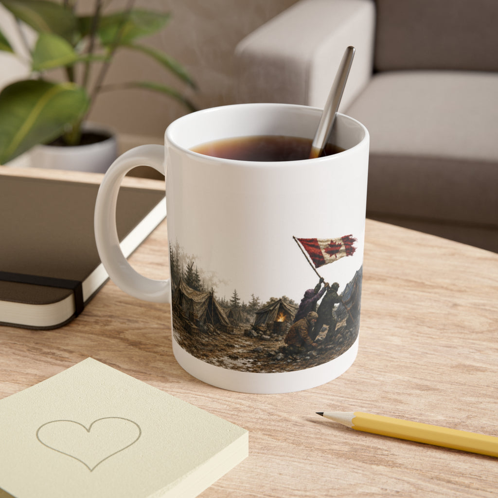 Raising the Flag_ True Patriots_ Coffee Cup