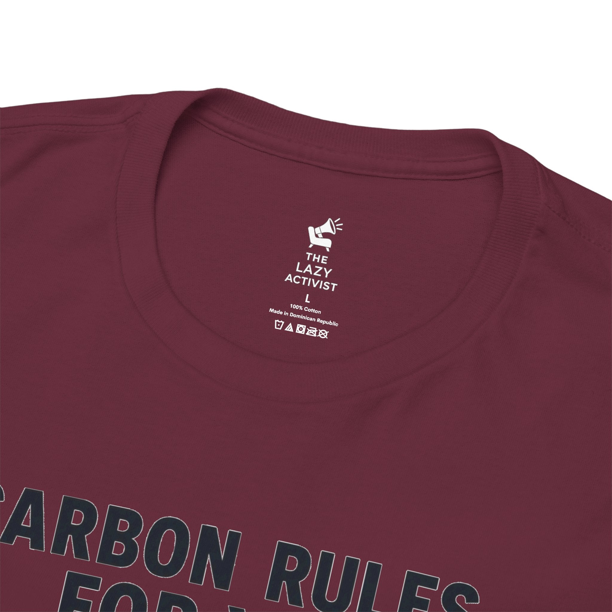 "Carbon Rules For You, Frequent Flyer For Me" Funny Pilot/Travel Shirt -- Gildan 5000