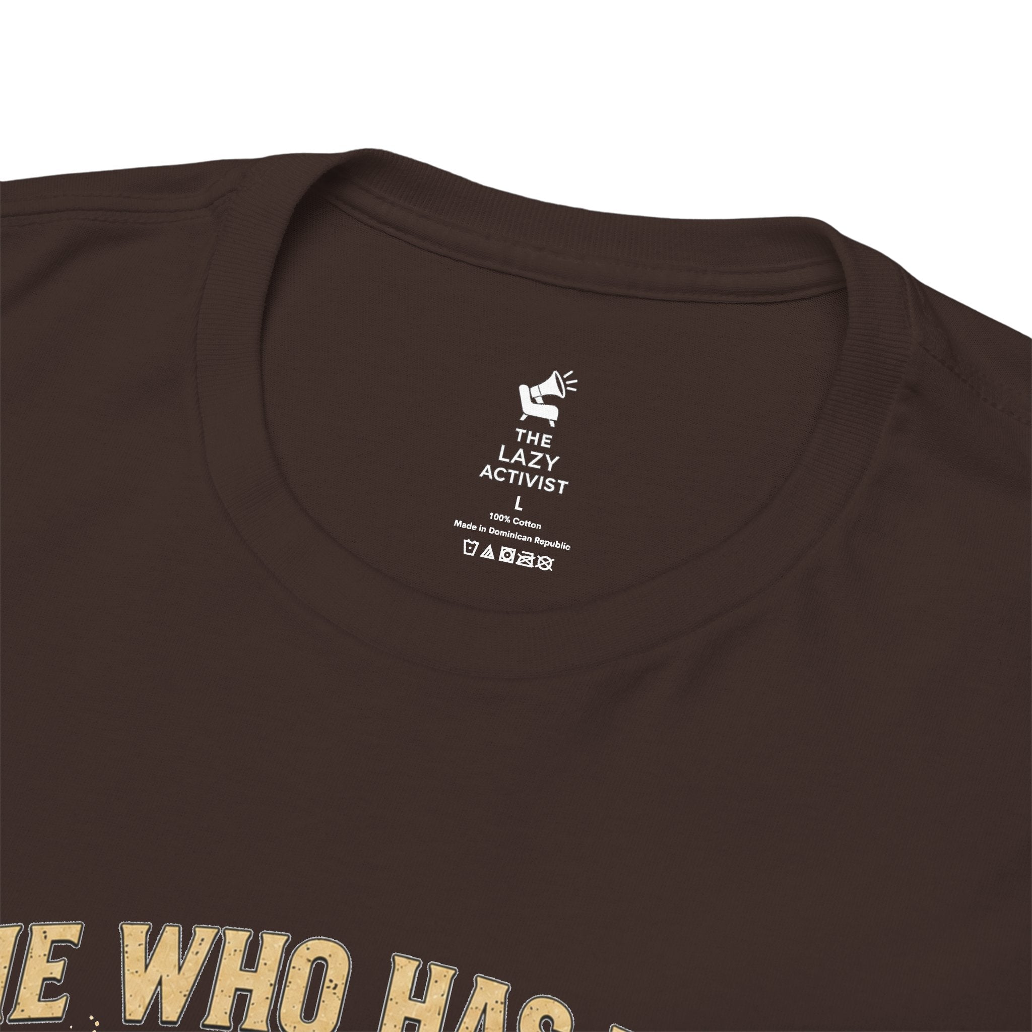'He Who Has the Gold Makes the Rules' Vintage Justice Tee -- Gildan 5000