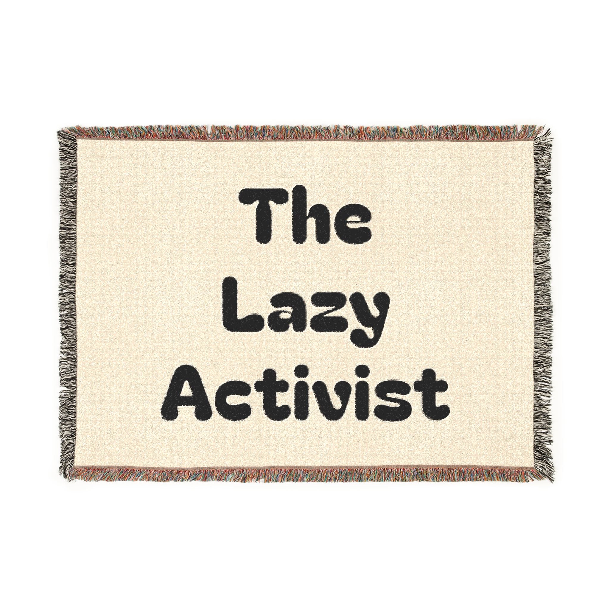 “The Lazy Activist” Woven Blanket