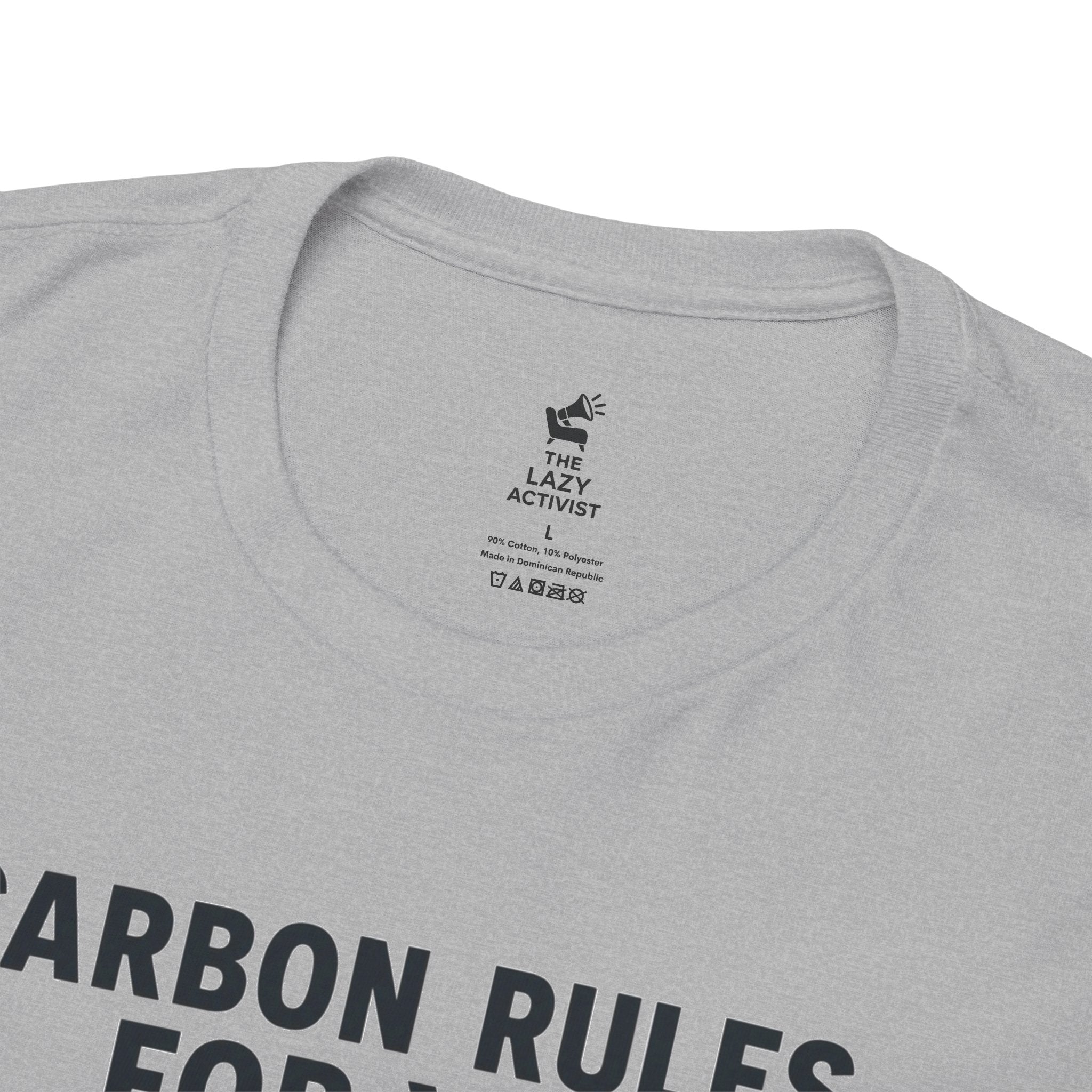 "Carbon Rules For You, Frequent Flyer For Me" Funny Pilot/Travel Shirt -- Gildan 5000