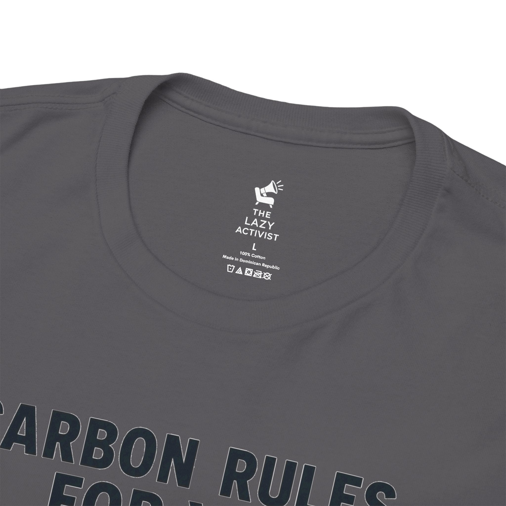 "Carbon Rules For You, Frequent Flyer For Me" Funny Pilot/Travel Shirt -- Gildan 5000