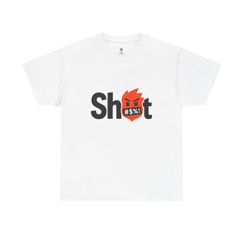 "Sh*t" Flame Mask Logo Shirt -- Gildan 5000