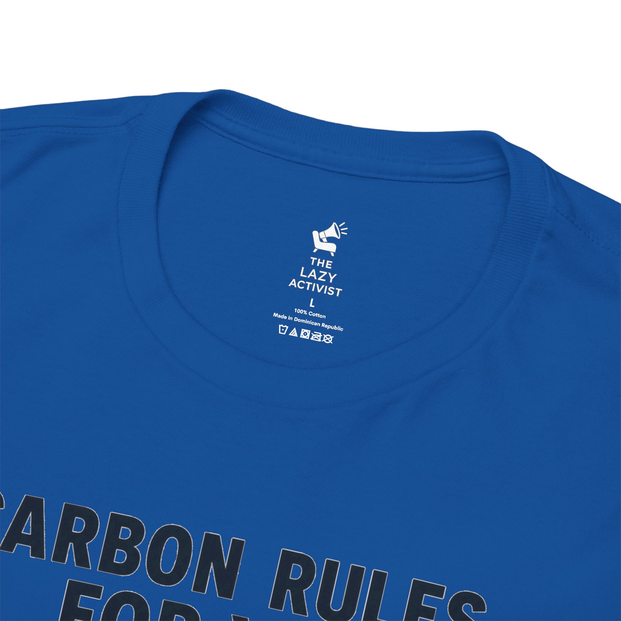 "Carbon Rules For You, Frequent Flyer For Me" Funny Pilot/Travel Shirt -- Gildan 5000