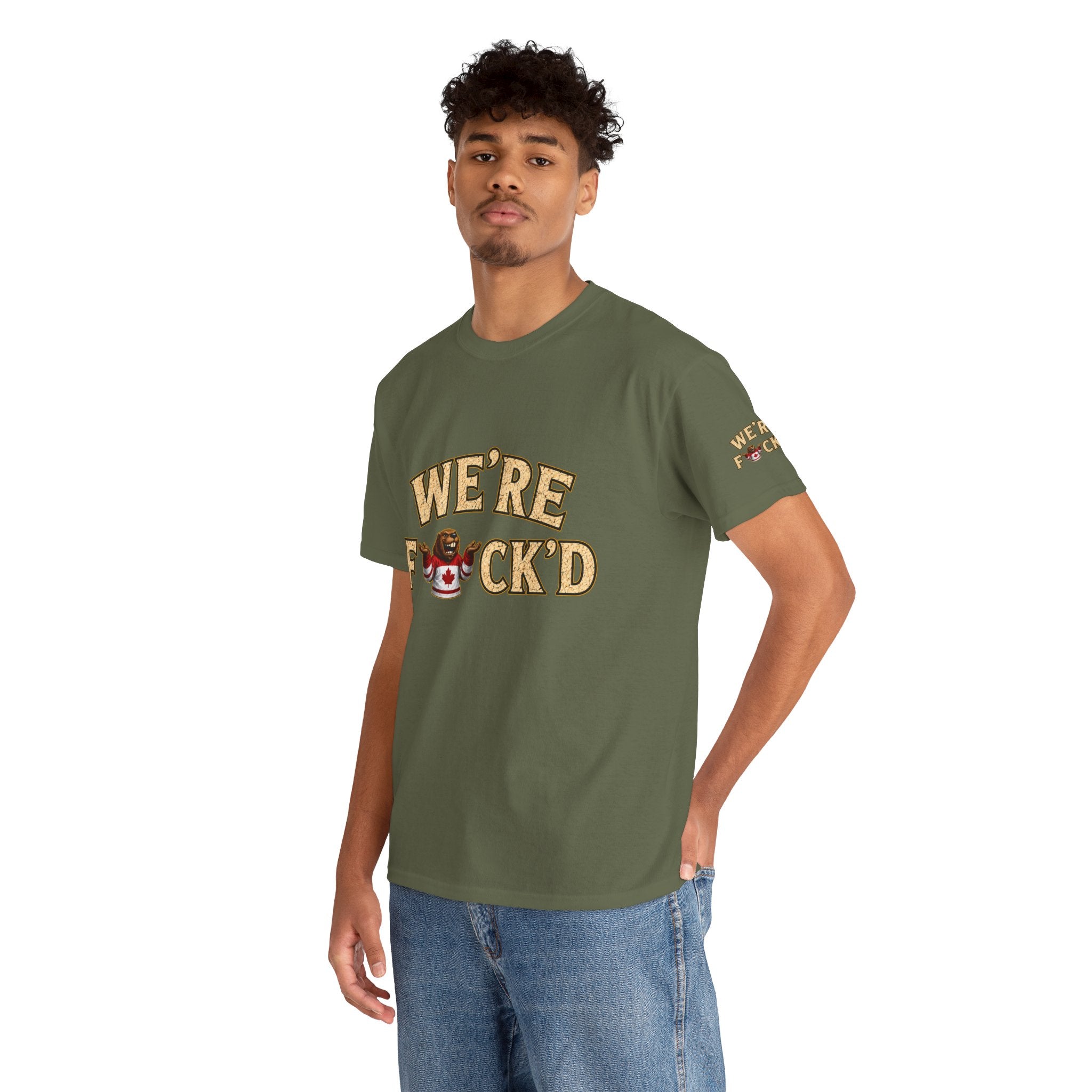 "We’re F*ck’d" Unisex Heavy Cotton Tee- Gildan 5000
