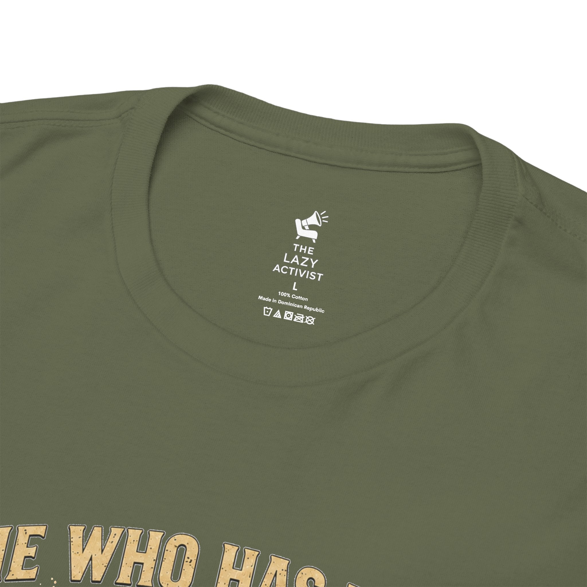 'He Who Has the Gold Makes the Rules' Vintage Justice Tee -- Gildan 5000