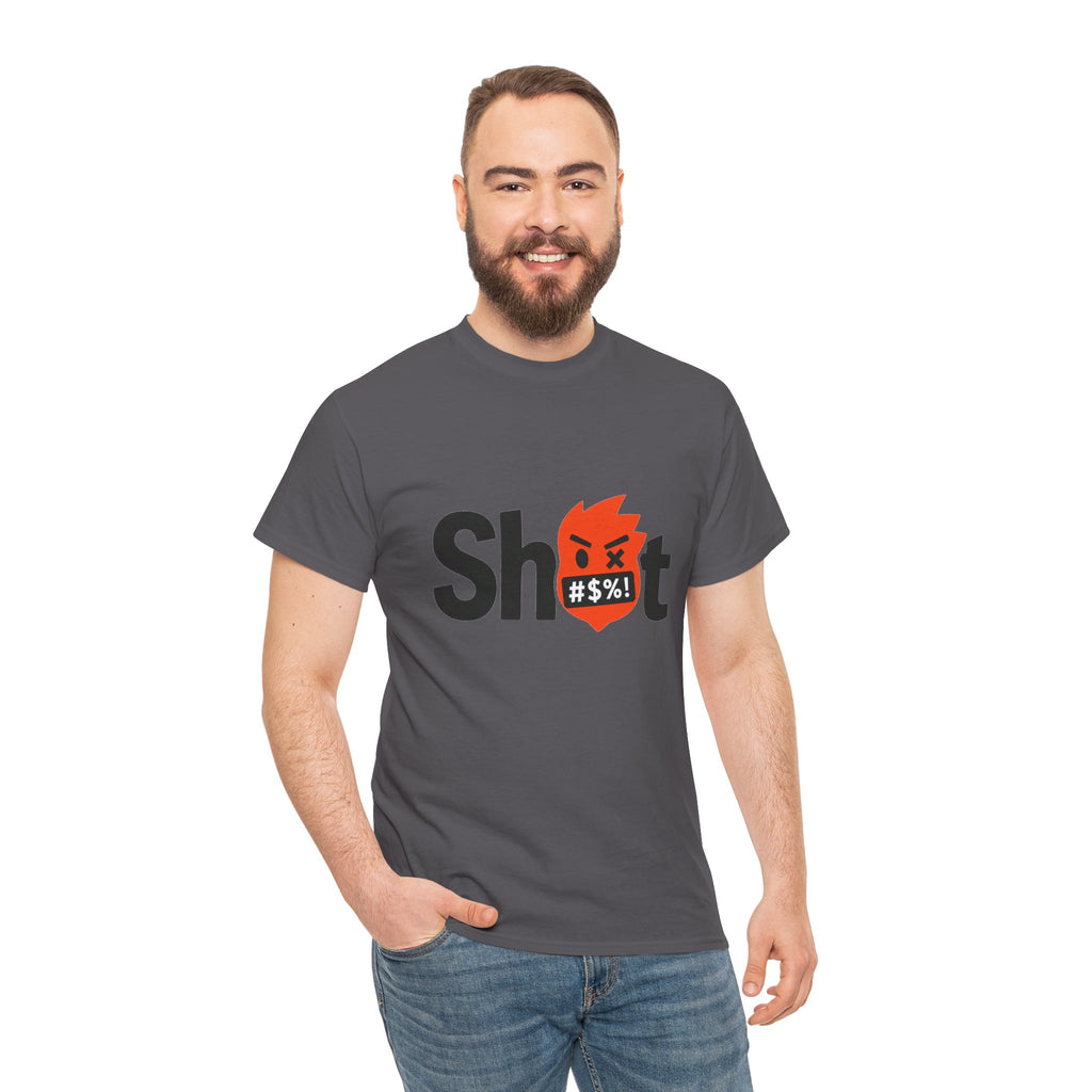 "Sh*t" Flame Mask Logo Shirt -- Gildan 5000