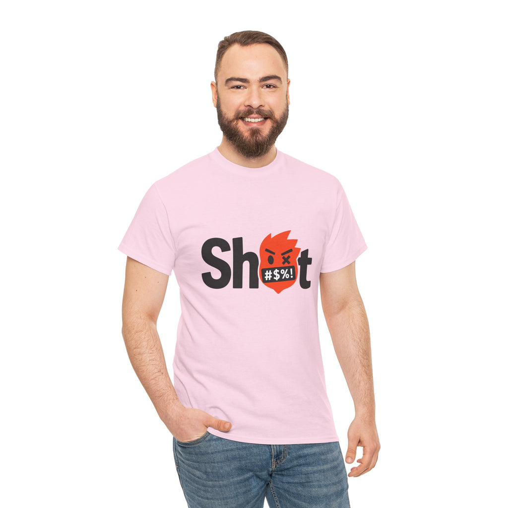 "Sh*t" Flame Mask Logo Shirt -- Gildan 5000