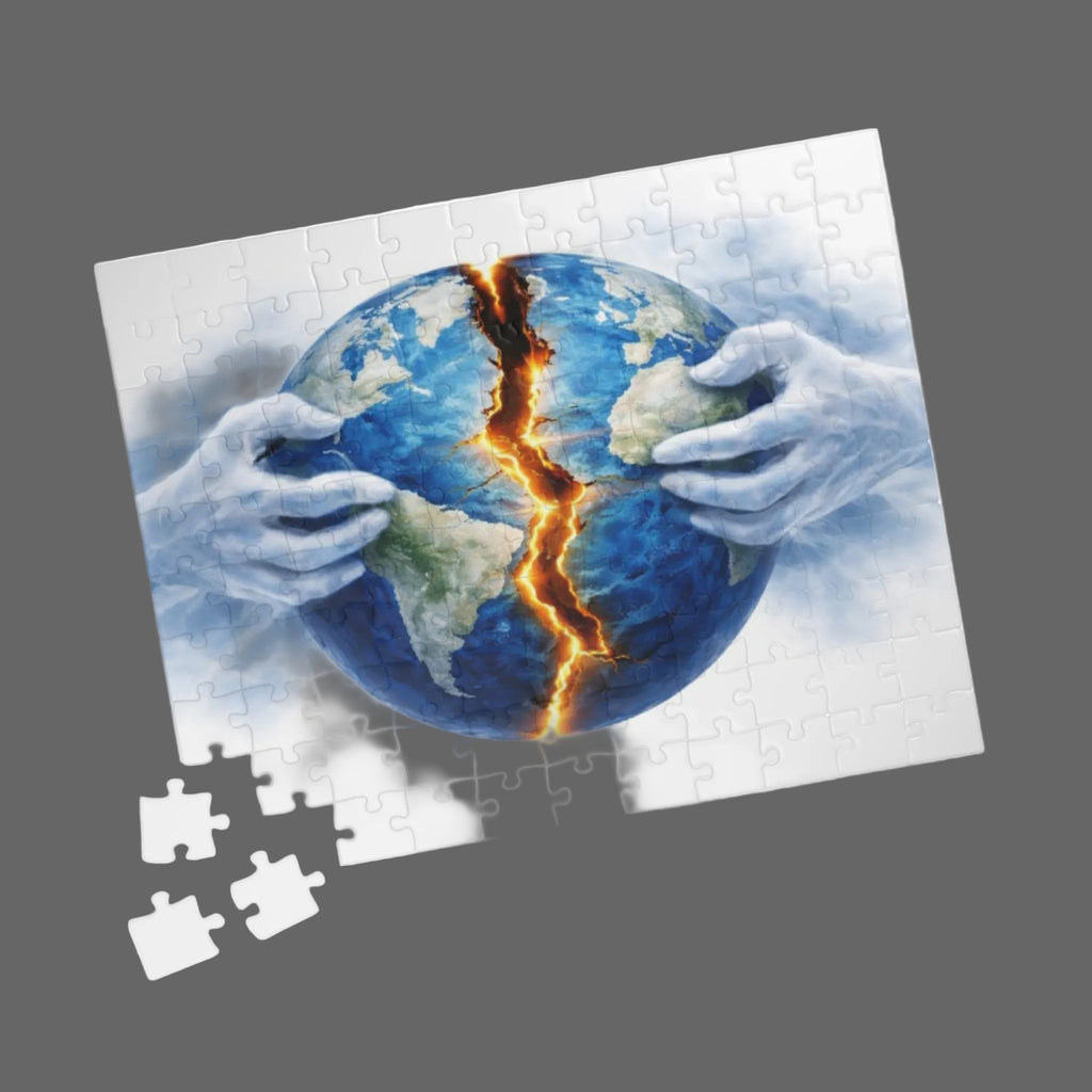 Earthquake Globe Puzzle — Cracked World Jigsaw (110–1014 pcs)