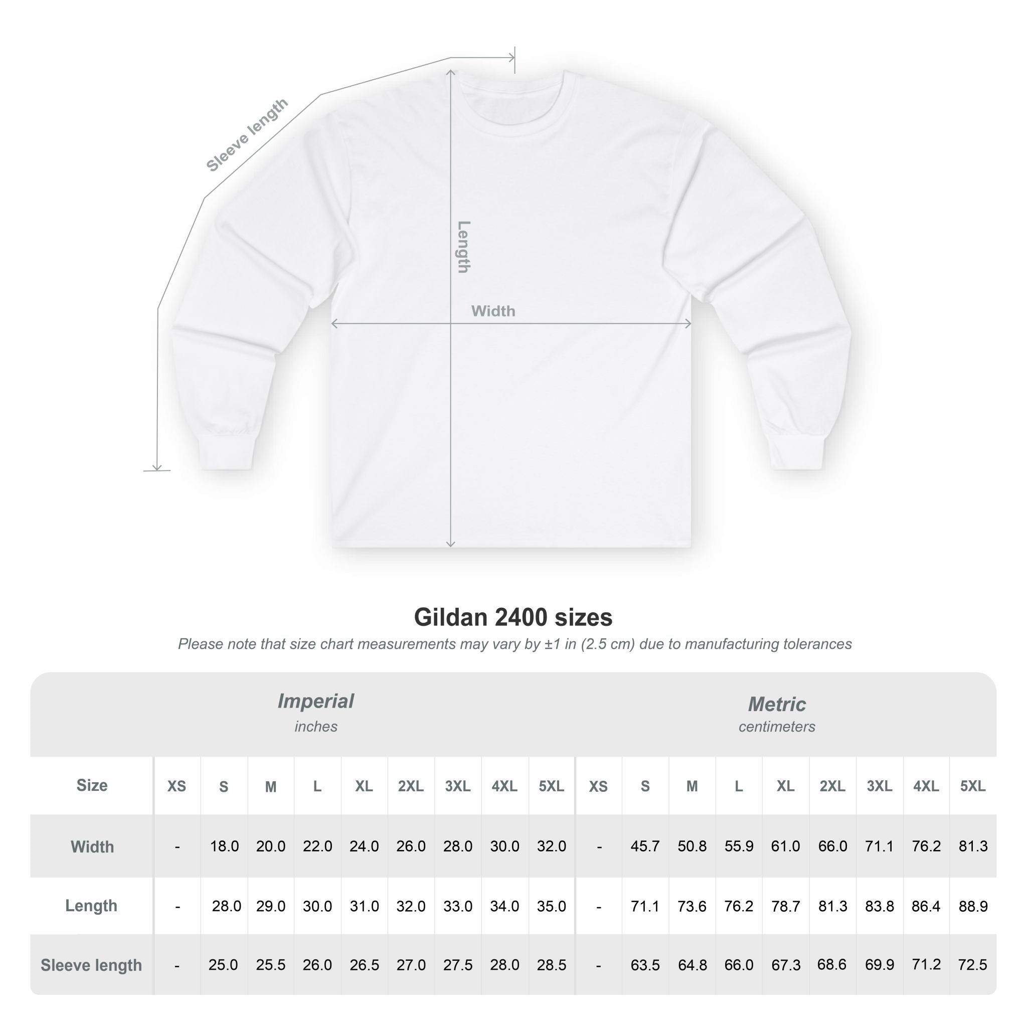 Canadian Flag Raising Long Sleeve Tee -- Gildan 2400