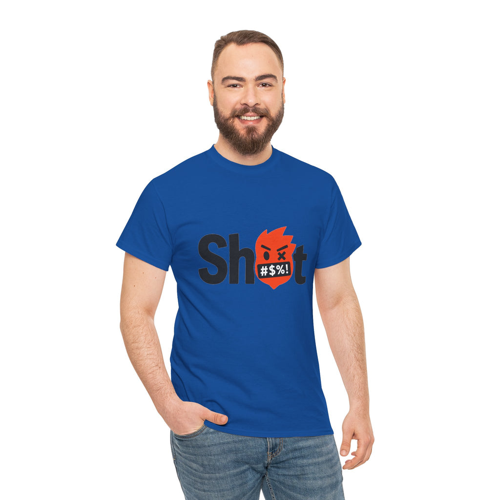 "Sh*t" Flame Mask Logo Shirt -- Gildan 5000