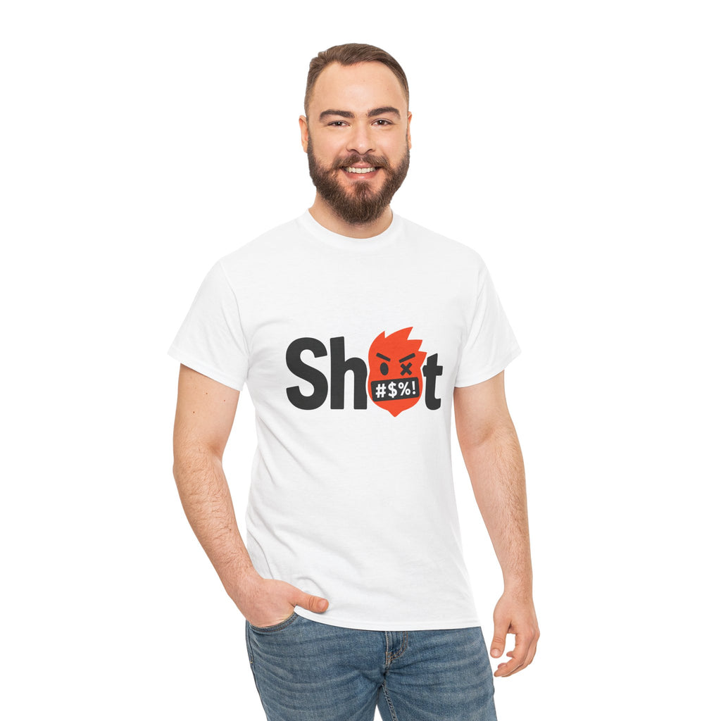 "Sh*t" Flame Mask Logo Shirt -- Gildan 5000