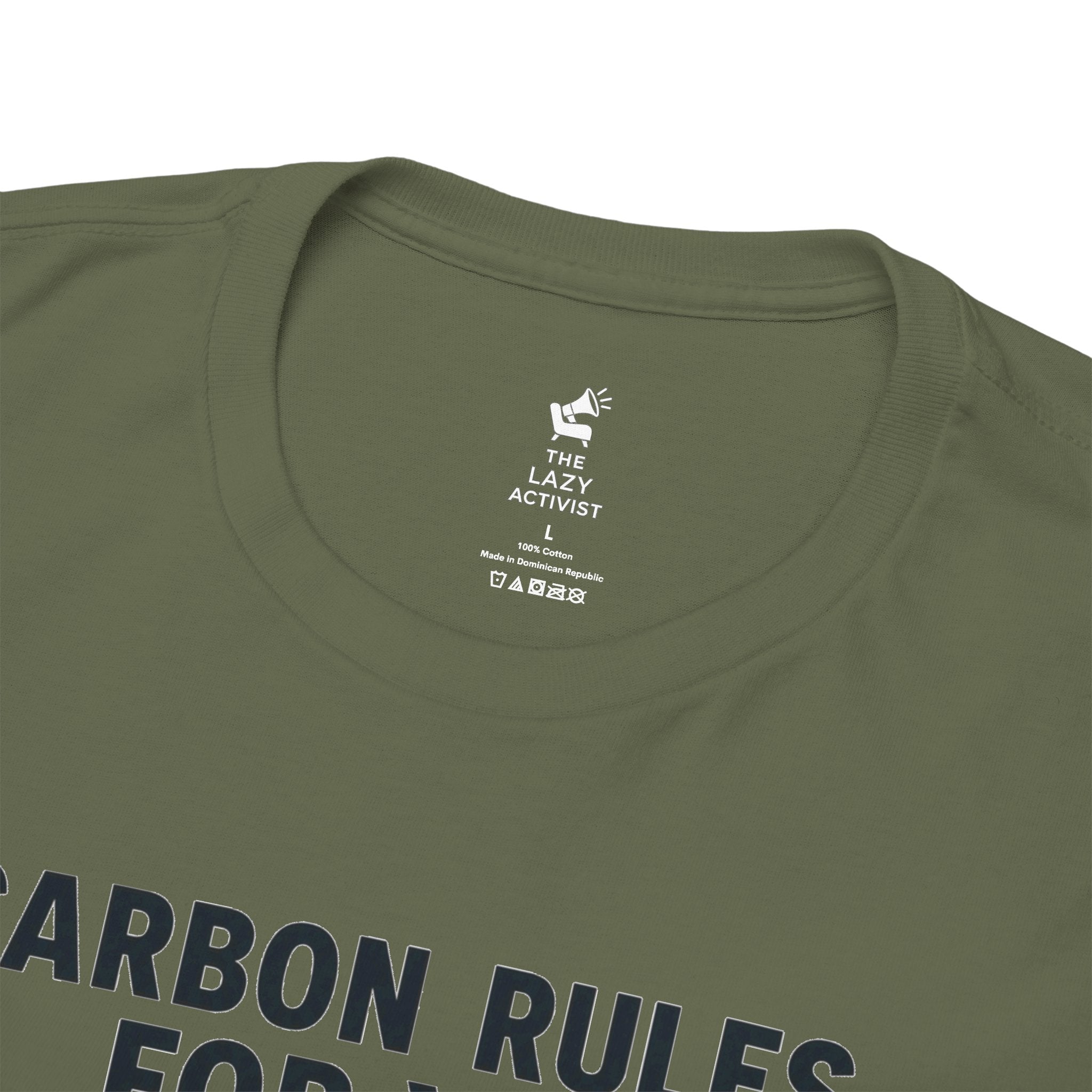 "Carbon Rules For You, Frequent Flyer For Me" Funny Pilot/Travel Shirt -- Gildan 5000