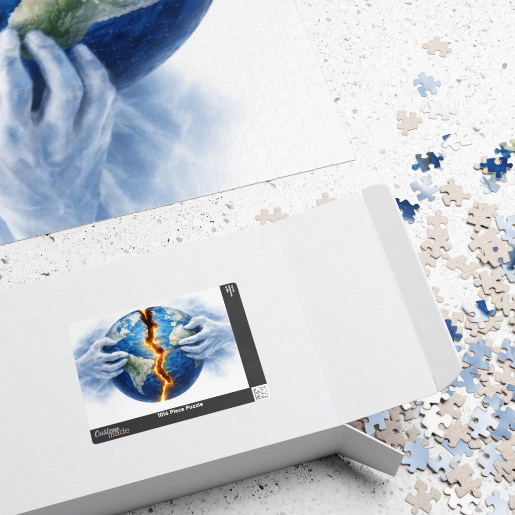 Earthquake Globe Puzzle — Cracked World Jigsaw (110–1014 pcs)