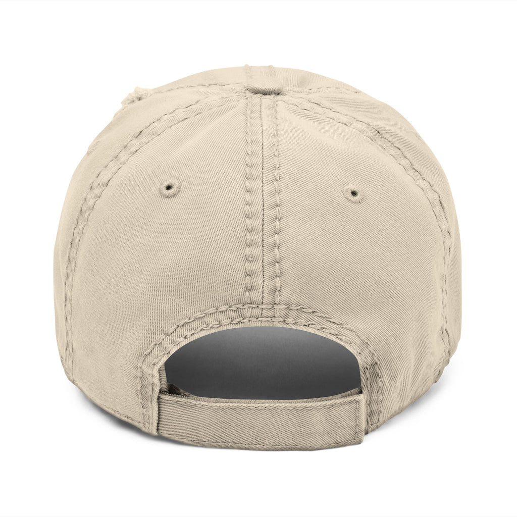 Distressed Embroidered Dad Hat — Everyday Attitude Cap