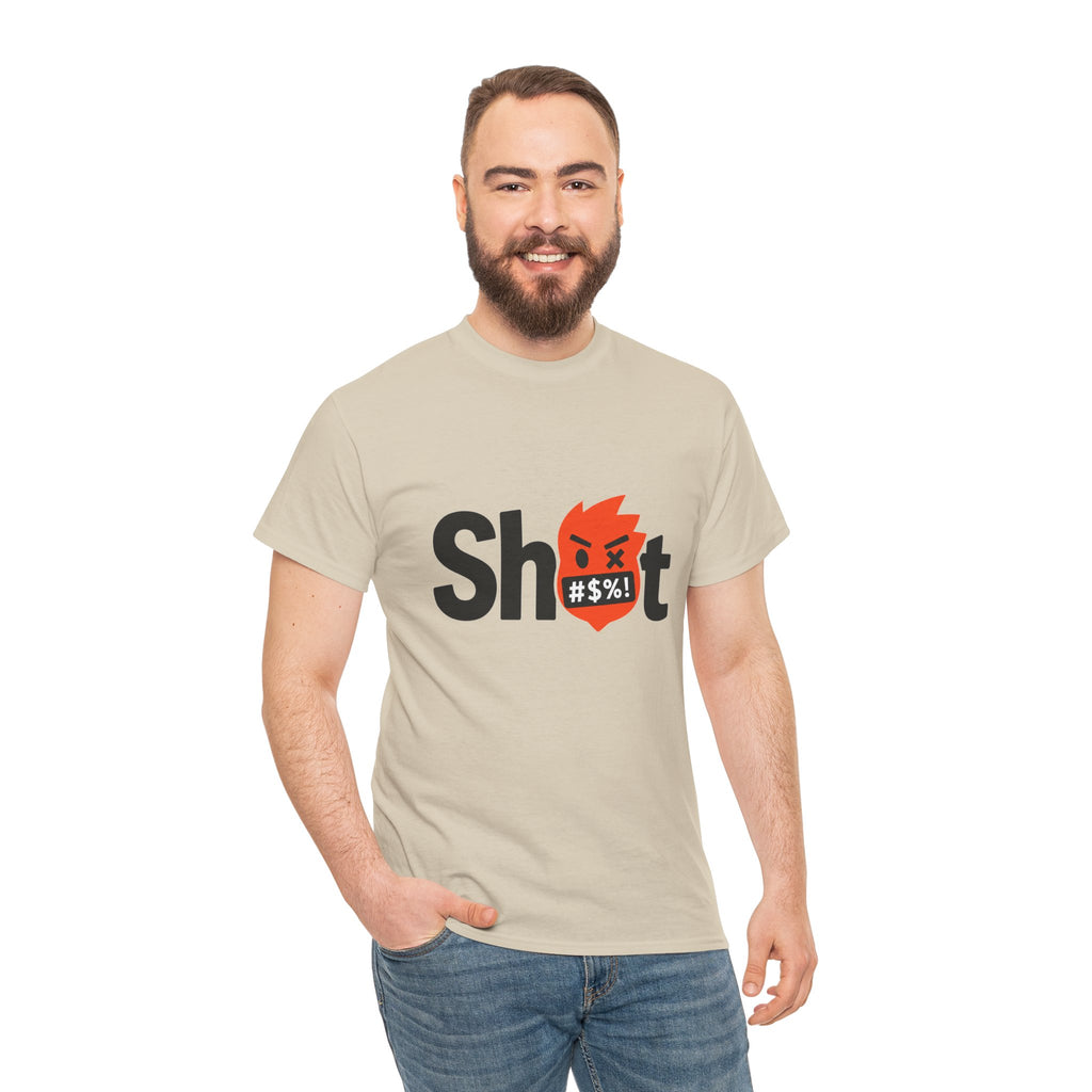 "Sh*t" Flame Mask Logo Shirt -- Gildan 5000