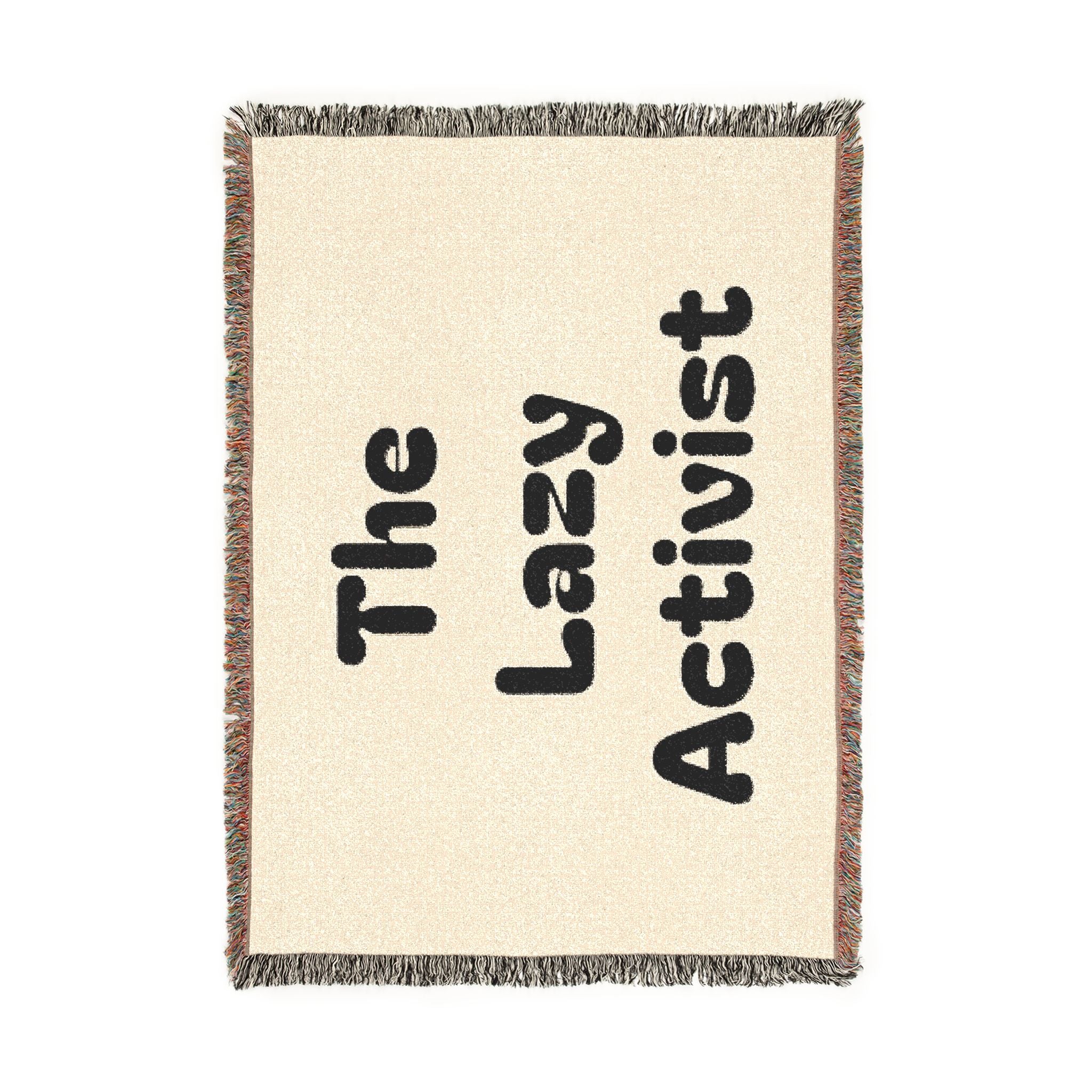 “The Lazy Activist” Woven Blanket