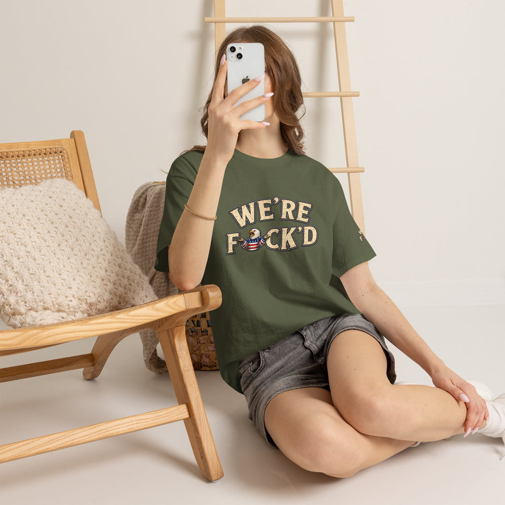 "We're F*ck'd" Unisex Heavy Cotton Tee - Gildan 5000