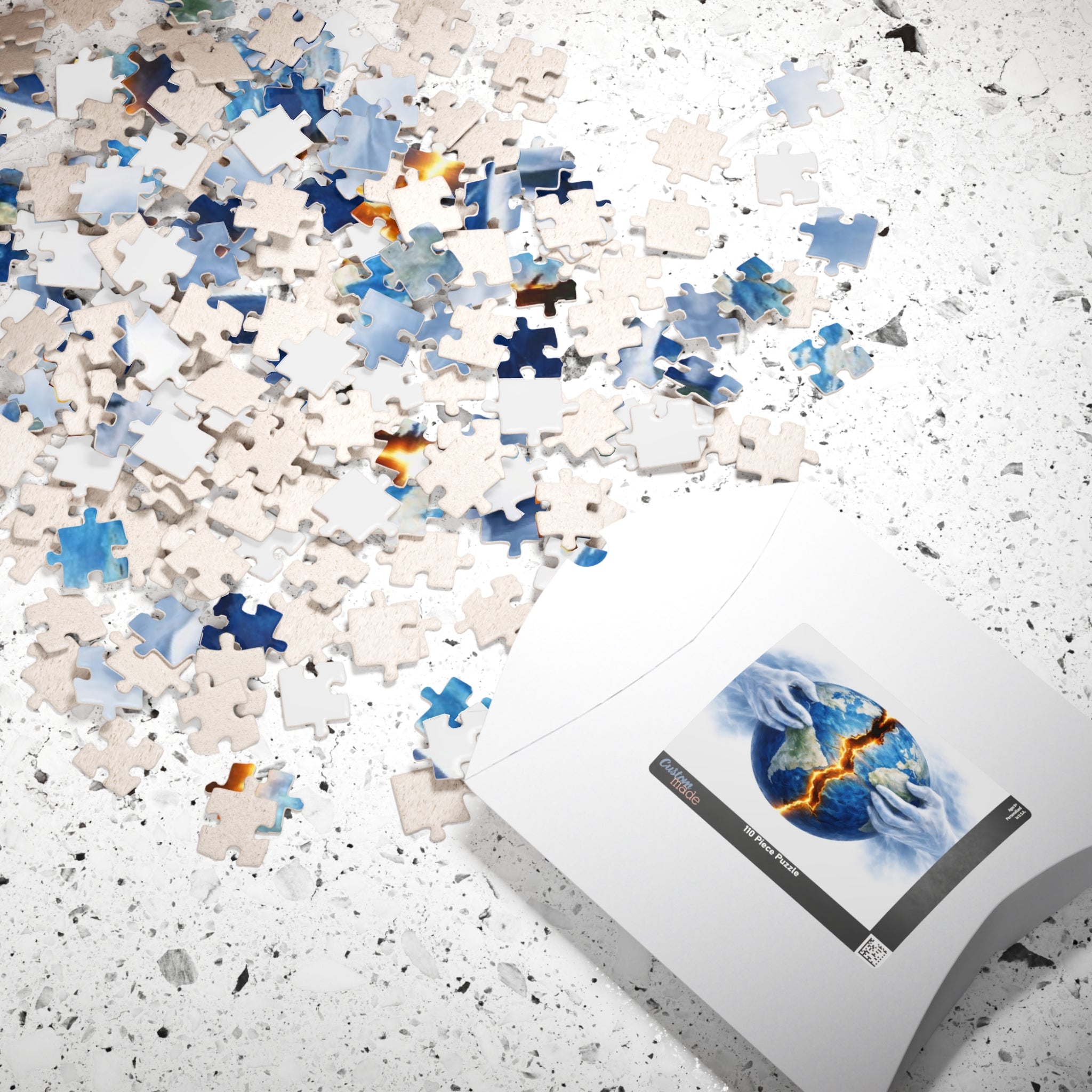 Earthquake Globe Puzzle — Cracked World Jigsaw (110–1014 pcs)