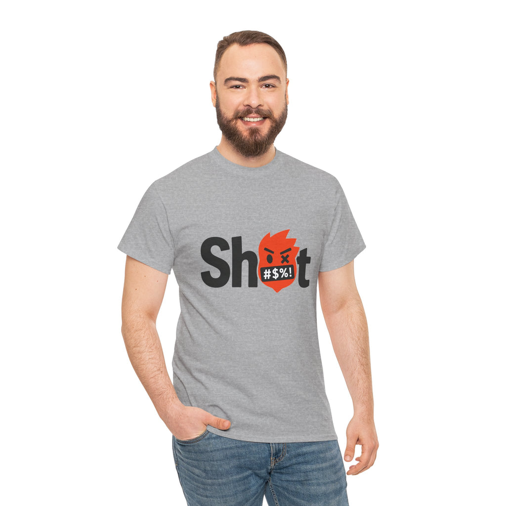 "Sh*t" Flame Mask Logo Shirt -- Gildan 5000