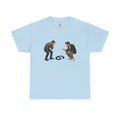 "9 or 6" Men Squatting Over Confusion Graphic Tee -- Gildan 5000