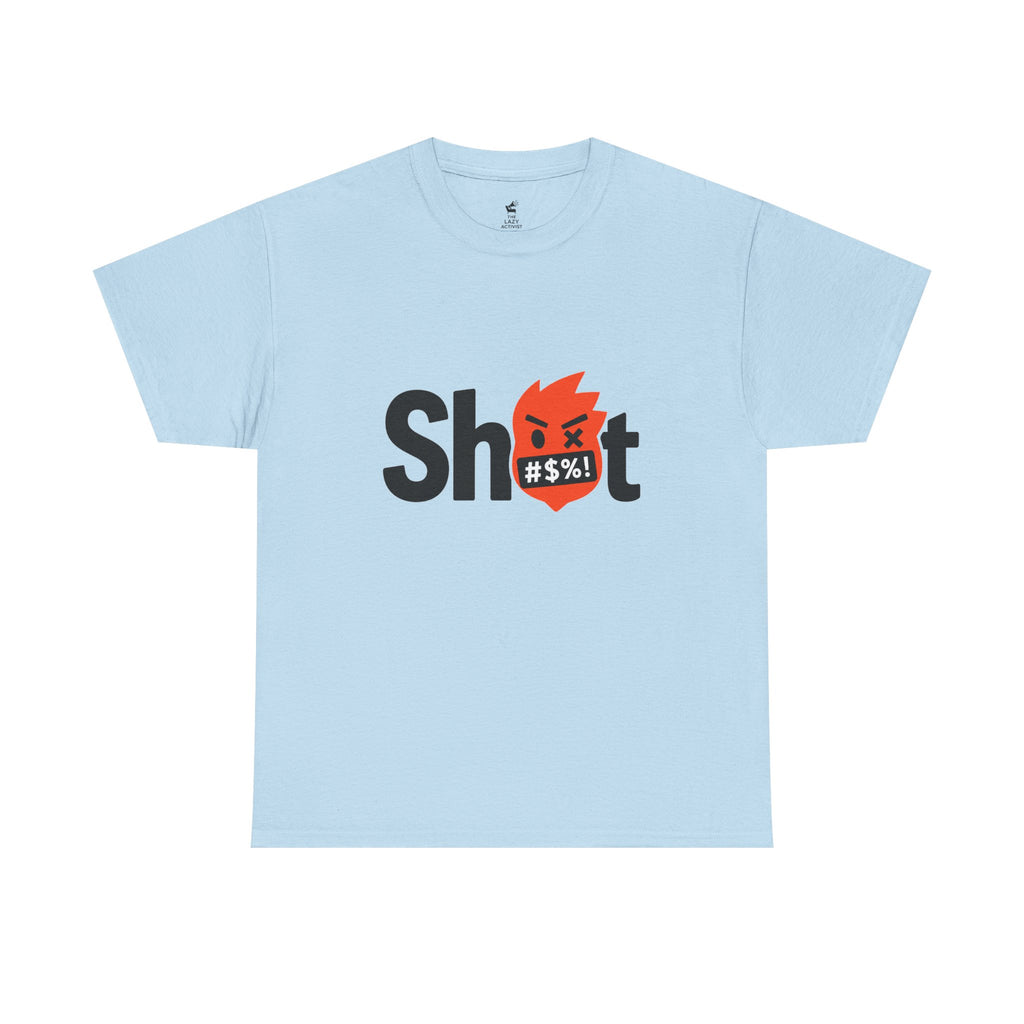 "Sh*t" Flame Mask Logo Shirt -- Gildan 5000