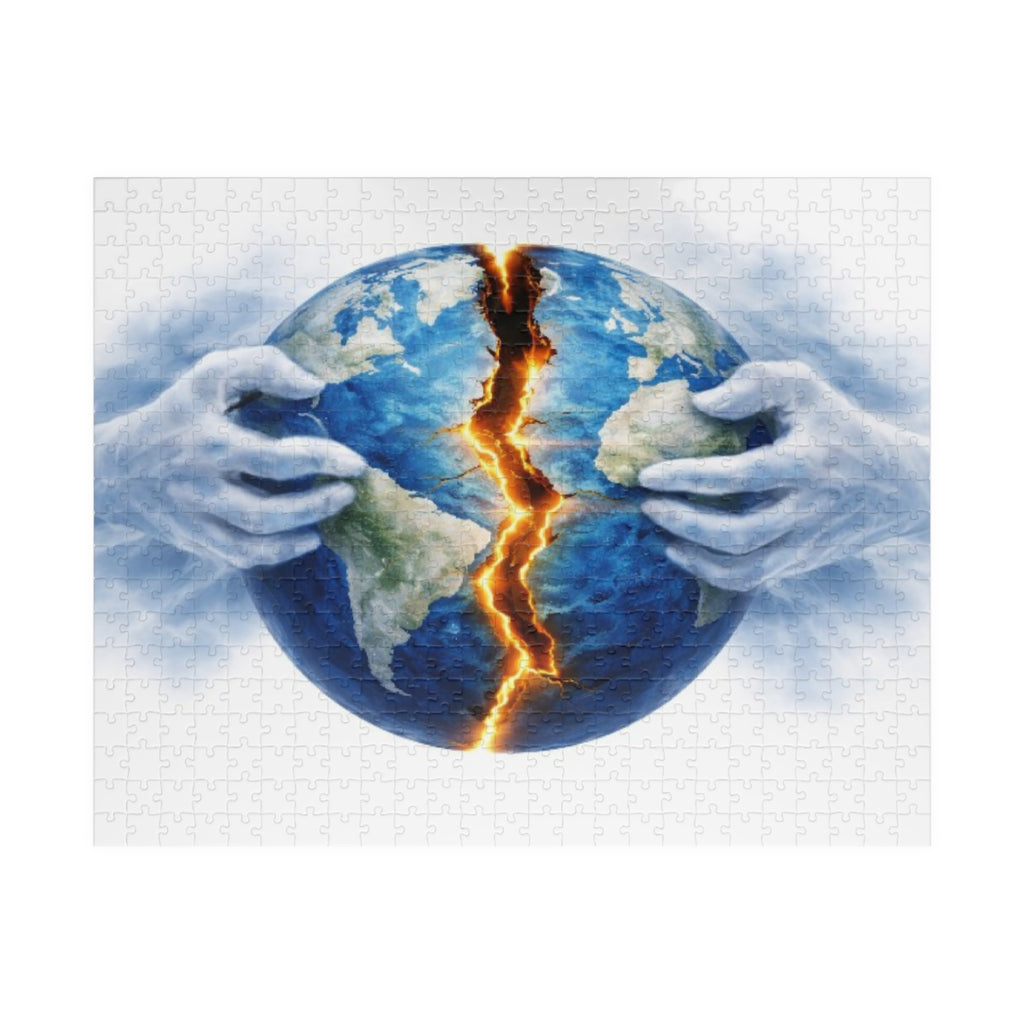 Earthquake Globe Puzzle — Cracked World Jigsaw (110–1014 pcs)