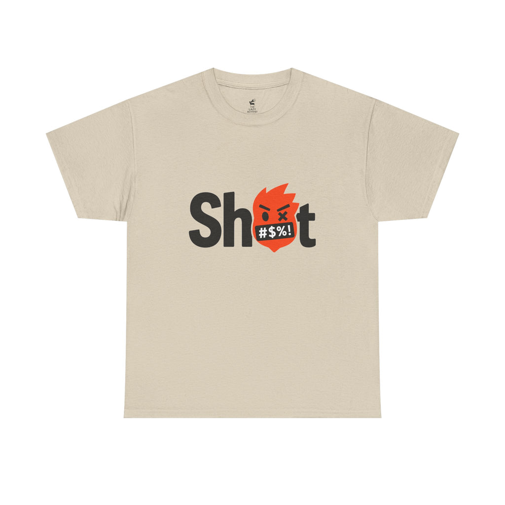 "Sh*t" Flame Mask Logo Shirt -- Gildan 5000