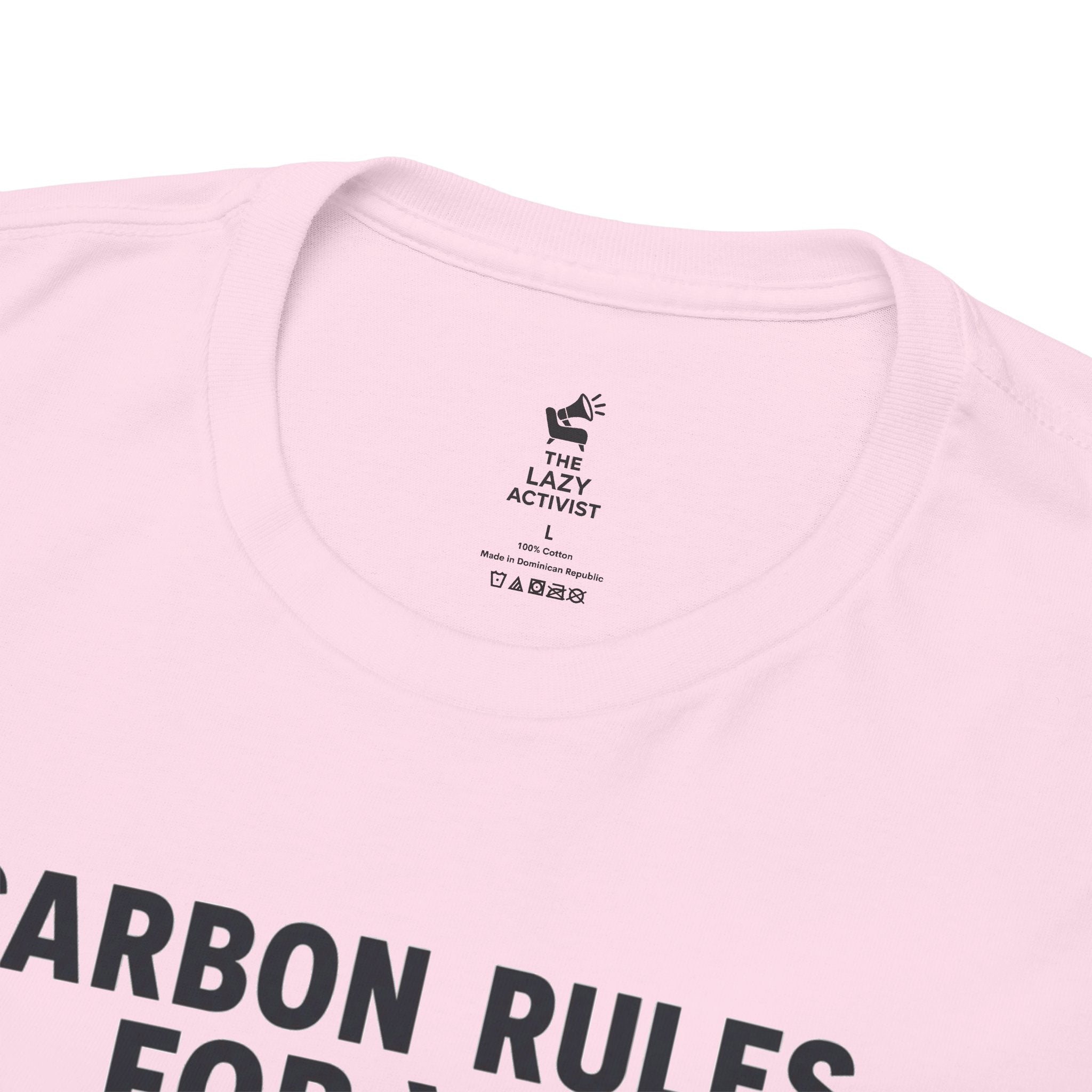 "Carbon Rules For You, Frequent Flyer For Me" Funny Pilot/Travel Shirt -- Gildan 5000