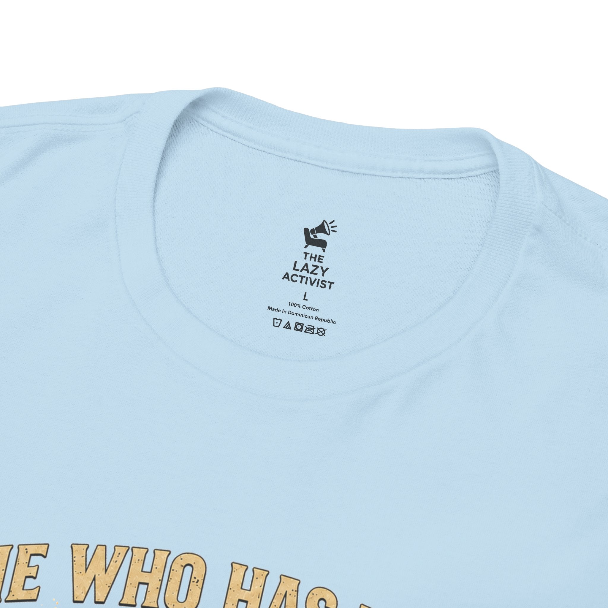 'He Who Has the Gold Makes the Rules' Vintage Justice Tee -- Gildan 5000